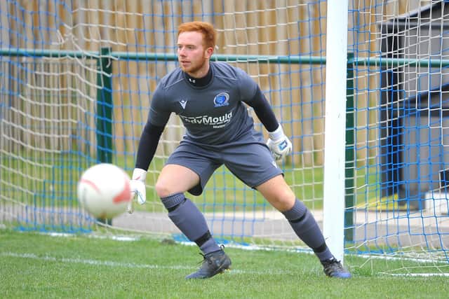 A rare mistake from Broadbridge Heath stopper Liam Matthews saw Littlehampton Town take the points on Saturday. Picture by Steve Robards