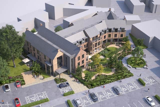Illustration of the proposed care home on the former Grange Centre site