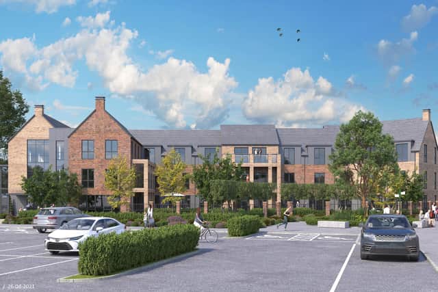 Illustration of the proposed care home on the former Grange Centre site