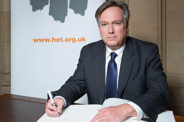 Henry Smith MP signs the Holocaust Educational Trust’s Book of Commitment