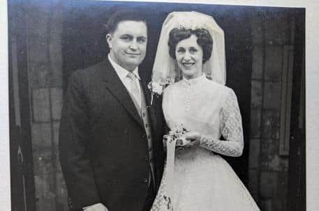 The happy couple on their wedding day in 1962