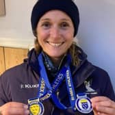 Emma Singer with her medals