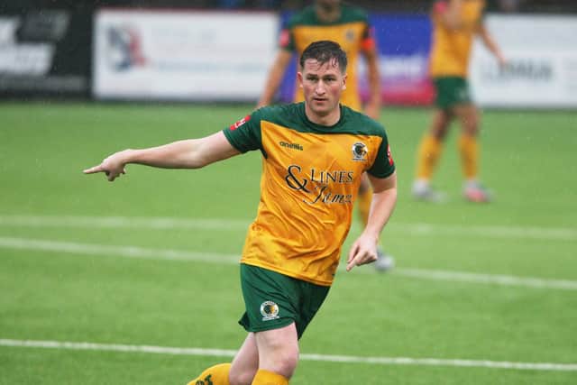 Charlie Harris netted a late winner for Horsham at Cheshunt on Saturday. Picture by Derek Martin Photography and Art