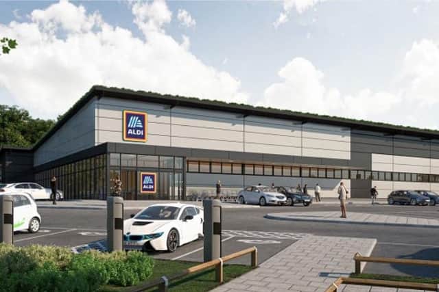 How the new Aldi store off the A27 could look if councillors approve the plans