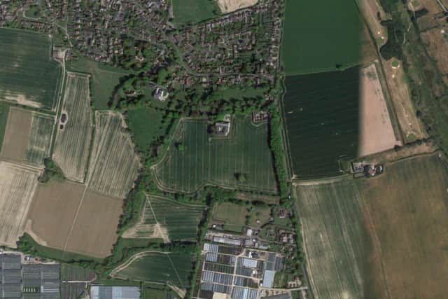 WA/2/22/OUT: Land West Of Yapton Lane, Walberton. Outline planning application with all matters reserved, other than means of access, for the construction of up to 48 dwellings (30% affordable homes) and dental/doctors’ surgery (Use Class E (e)). (This application may affect the setting of a listed building & may affect the Walberton Village Conservation Area). Photo: Google Maps.