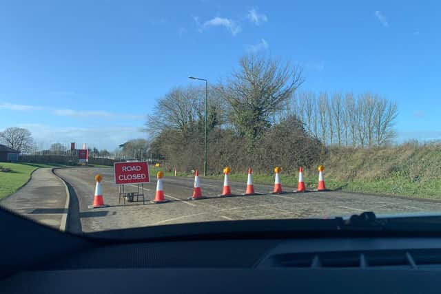 A road closure is in place in Ford, between the junctions of North End Road and Station Road, with utility works taking place on the junction of Ford Lane and North End Road.