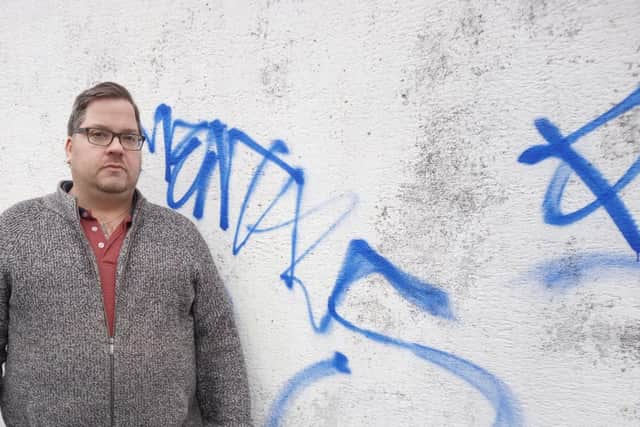 Littlehampton town and Arun district councillor Billy Blanchard-Cooper has been proactive in dealing with the graffiti issue, which was reported in Elm Grove Road, Parkside Avenue and Middle Mead among other places. Photo: Cllr Billy Blanchard-Cooper