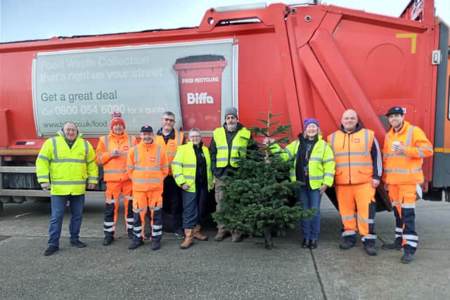 Biffa was one of the corporate partners for the Christmas tree project