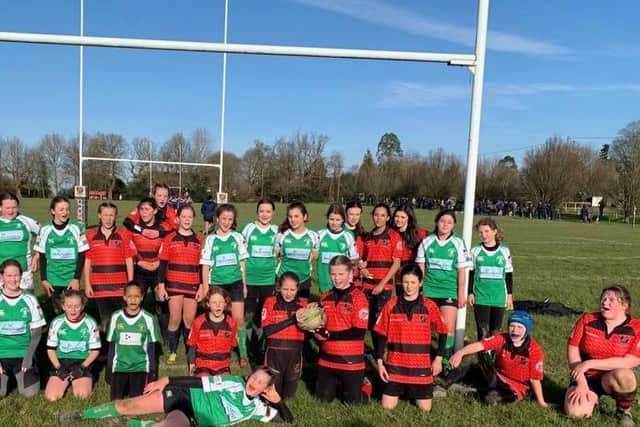 Heath and Horsham girls rugby squads enjoyed a great match