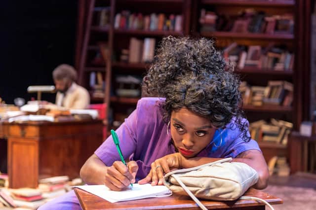 Lenny Henry and Lashana Lynch in Chichester Festival Theatre's Educating Rita. Photo Manuel Harlan