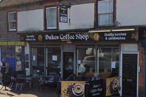 Dukes of Tarring in Church Road serves Artisan coffee, teas and hot chocolate as well as homemade daily cakes and pastries. Dukes of Tarring was inspected on February 11, 2019. Photo: Google Street View