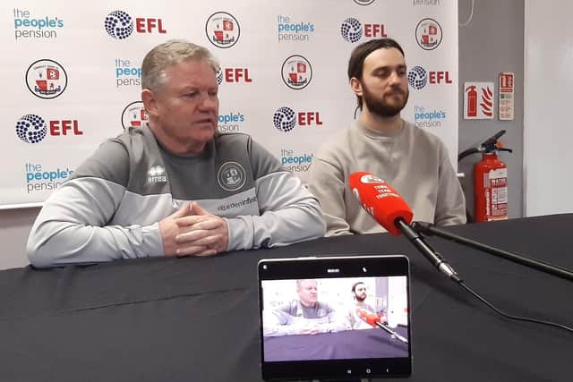 John Yems and Jack Payne in the press conference