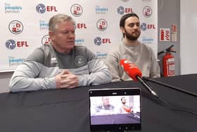 John Yems and Jack Payne in the press conference