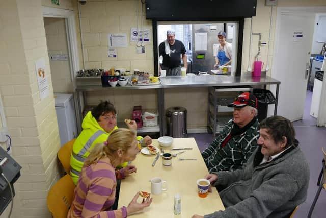 The facility is often used by service users during the day
