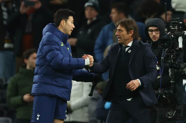 Spurs boss Antonio Conte could welcome back Heung-Min Son for Saturday's FA Cup clash with Brighton & Hove Albion. Picture by Clive Rose/Getty Images