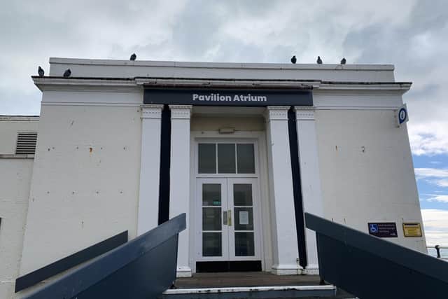 Pavillion Atrium, Worthing Promenade, previously known as Café Denton. This café was inspected on September 5, 2018