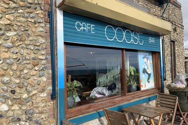 Coast Café, situated in the Chalet Kiosks East And West Beach Parade, is open seven days a week and serves hot food and drinks. This was inspected on September 28 ,2021