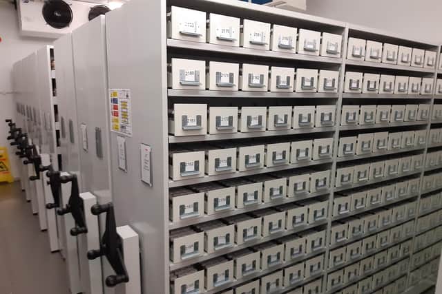 Seeds being stored at -20c. Picture: Lawrence Smith.