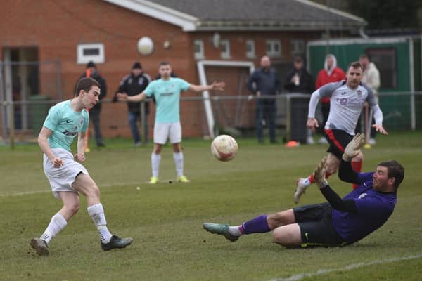 Action from Horsham YMCA's win at home to Alfold in the SCFL premier / Picture: Chris Gregory