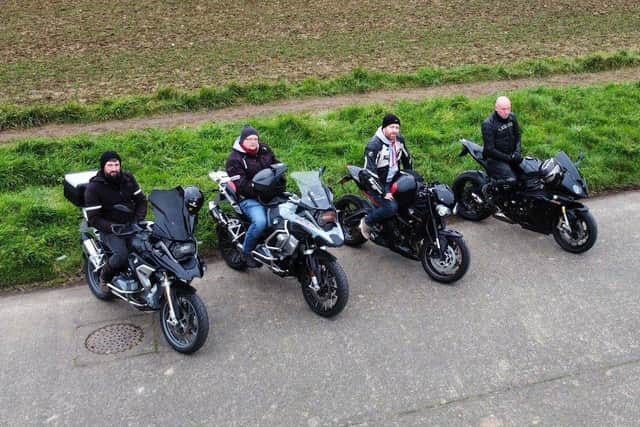 James Beech, 40, from Rustington, Michael Le'Febour, 51, from Worthing, Graham Sole, 36, from Goring and Matt Forrest, 35, from Goring will be taking on the ambitious RBLR 1000 Endurance Ride in June, covering 1,000 miles in 24 hours