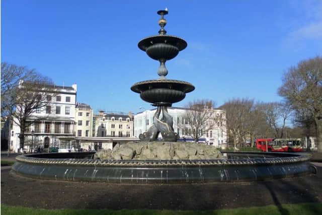 The Victoria Fountain in Steine Gardens, Brighton