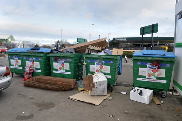 Recycling centre at Morrisons (Photo by Jon Rigby) SUS-220902-110943008