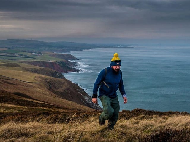 Chris says he is enjoying the diverse coastline around the UK.
