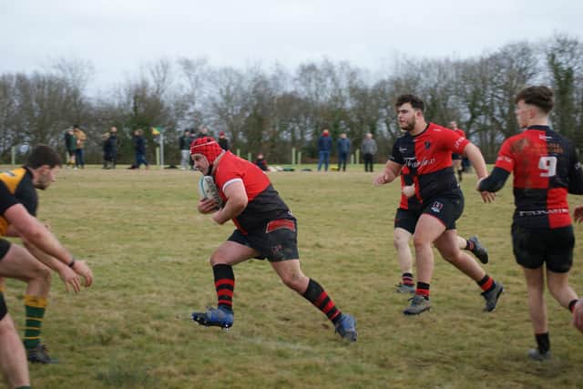 Heath on the charge at Barns Green