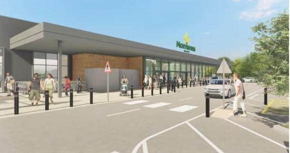 A visualisation of what the new Horsham supermarket could look like