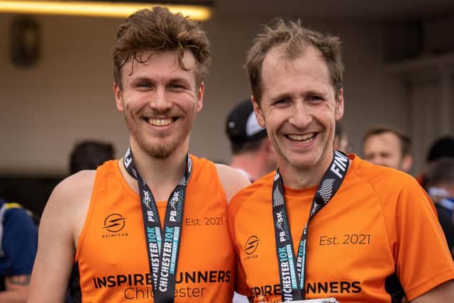 Chichester-based Inspire Runners were one of the clubs well-represented / Picture: Lyn Phillips