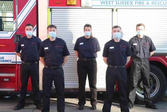 West Sussex Fire & Rescue Service has welcomed five new retained (on-call) firefighters to the service.