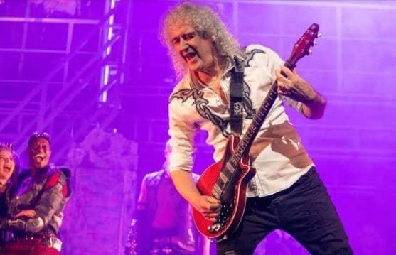 Brian May makes a surprise appearance at a performance of We Will Rock You in Southsea. Picture: Habur Rahman
