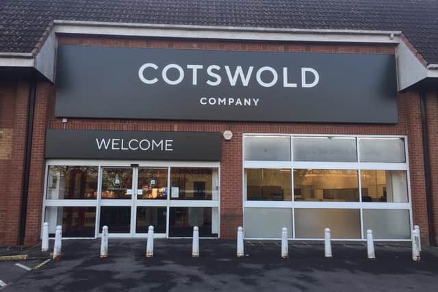 The Cotswold Furniture Outlet in Chichester’s retail park.