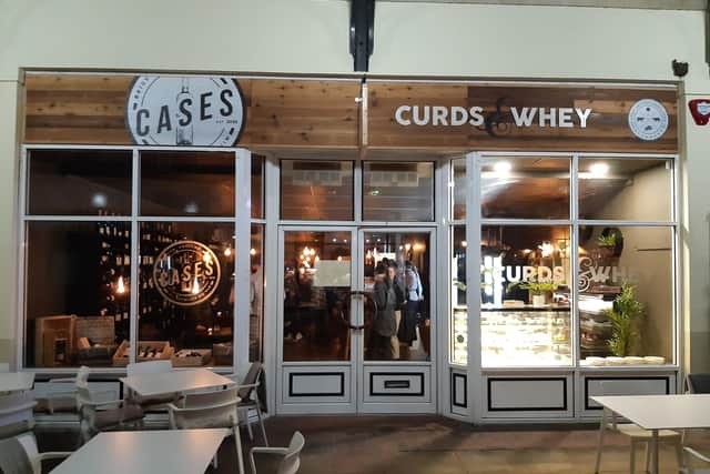 Curds & Cases is in the Montague Quarter in Worthing