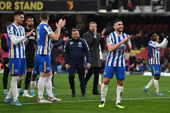 Neal Maupay scored his 26th Premier League goal at Watford to draw level with Glenn Murray