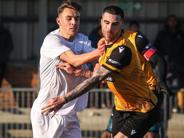 Action from Maidstone United's 3-2 win at Eastbourne Borough in National South at Priory Lane / Pictures: Andy Pelling