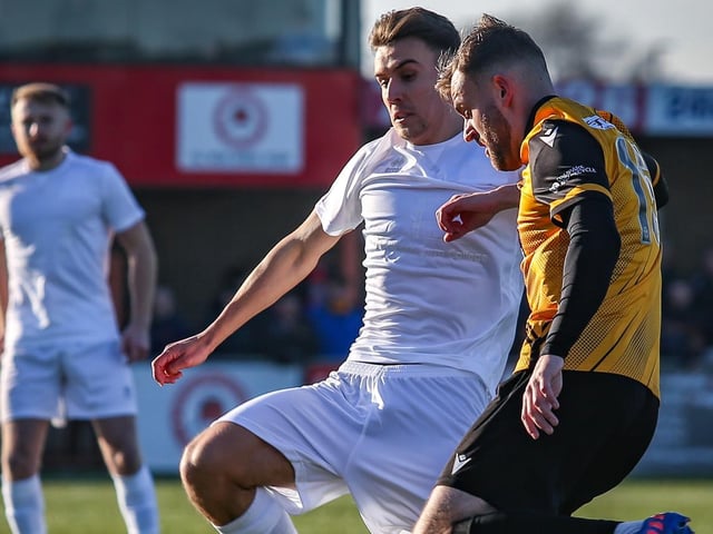 Action from Maidstone United's 3-2 win at Eastbourne Borough in National South at Priory Lane / Pictures: Andy Pelling