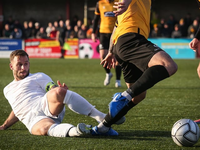 Action from Maidstone United's 3-2 win at Eastbourne Borough in National South at Priory Lane / Pictures: Andy Pelling