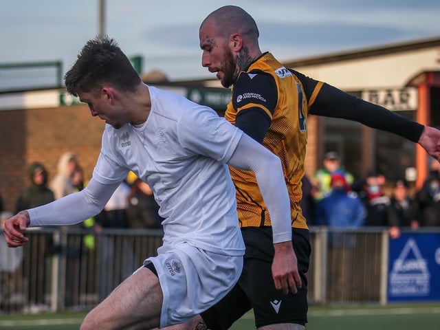 Action from Maidstone United's 3-2 win at Eastbourne Borough in National South at Priory Lane / Pictures: Andy Pelling