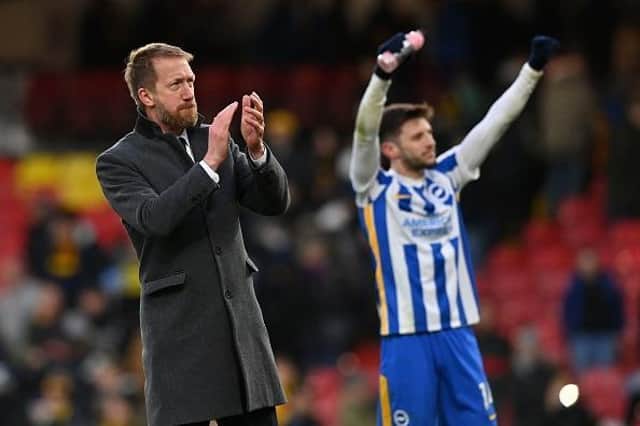 Albion head coach Graham Potter was delighted with the performance of his players