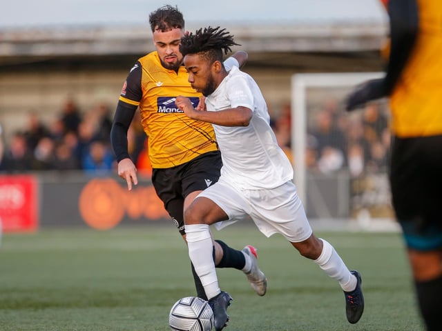 Action from Maidstone United's 3-2 win at Eastbourne Borough in National South at Priory Lane / Pictures: Lydia and Nick Redman