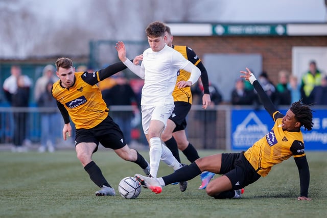 Action from Maidstone United's 3-2 win at Eastbourne Borough in National South at Priory Lane / Pictures: Lydia and Nick Redman