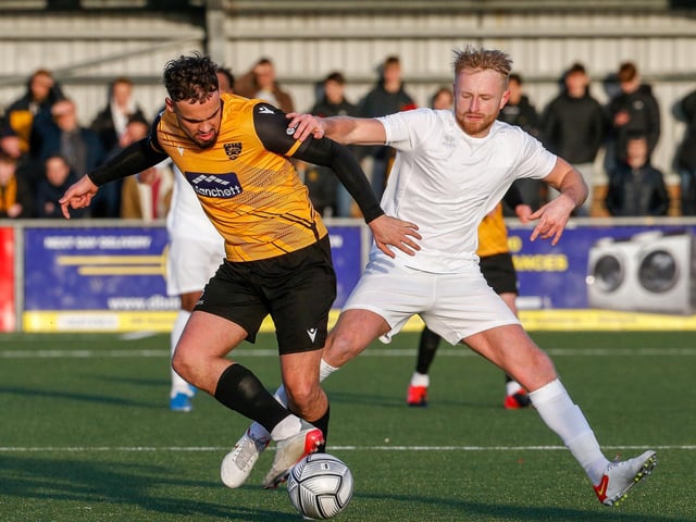 Action from Maidstone United's 3-2 win at Eastbourne Borough in National South at Priory Lane / Pictures: Lydia and Nick Redman