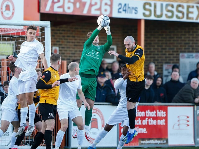 Action from Maidstone United's 3-2 win at Eastbourne Borough in National South at Priory Lane / Pictures: Lydia and Nick Redman