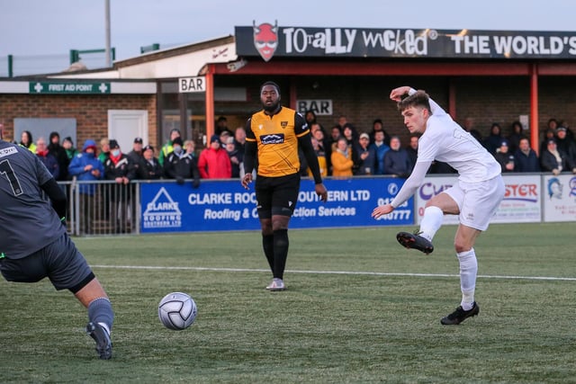 Action from Maidstone United's 3-2 win at Eastbourne Borough in National South at Priory Lane / Pictures: Lydia and Nick Redman