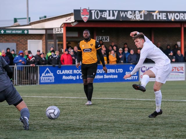 Action from Maidstone United's 3-2 win at Eastbourne Borough in National South at Priory Lane / Pictures: Lydia and Nick Redman