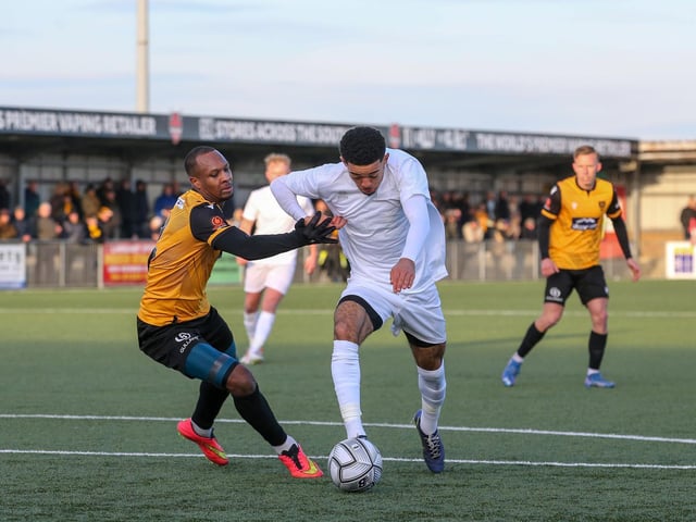 Action from Maidstone United's 3-2 win at Eastbourne Borough in National South at Priory Lane / Pictures: Lydia and Nick Redman