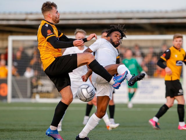 Action from Maidstone United's 3-2 win at Eastbourne Borough in National South at Priory Lane / Pictures: Lydia and Nick Redman