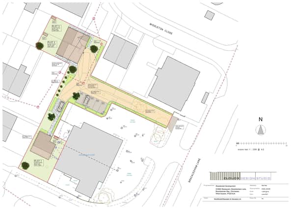 Plans submitted to Chichester District Council for three new houses at the back of a Bracklesham Co-op have been withdrawn. SUS-220214-125255001