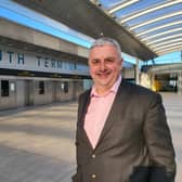 Gatwick Airport chief executive Stewart Wingate outside the South Terminal